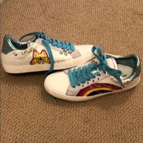 Free People x Zadig & Voltaire Rainbow Sneaker 10 - Picture 4 of 11